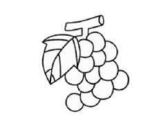 葡萄兒童簡(jiǎn)筆畫步驟圖示