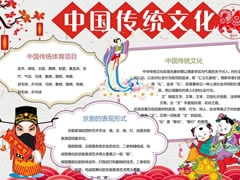 中國傳統(tǒng)文化手抄報模板