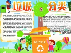 垃圾分類小報(bào)模板