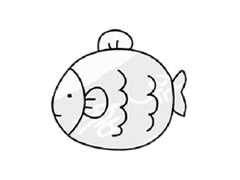 熱帶魚簡筆畫繪制步驟圖示