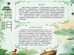 清明手抄報模板
