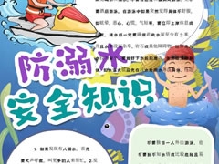 防溺水安全知識小報模板
