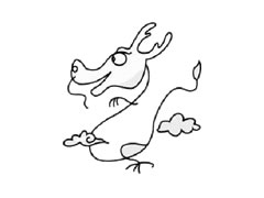 中國龍簡筆畫繪制步驟圖示