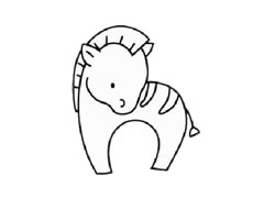 斑馬簡(jiǎn)筆畫(huà)繪制步驟圖示