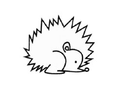 刺猬簡筆畫繪制步驟圖示