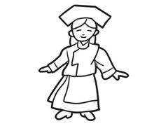 少數(shù)民族簡筆畫創(chuàng)作步驟圖示