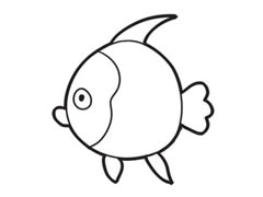 熱帶魚簡筆畫創(chuàng)作步驟圖示