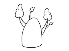 面包樹(shù)簡(jiǎn)筆畫創(chuàng)作步驟圖示