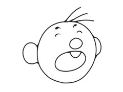 開(kāi)心表情簡(jiǎn)筆畫(huà)創(chuàng)作步驟圖示