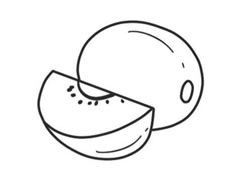 哈密瓜簡筆畫創(chuàng)作步驟圖示
