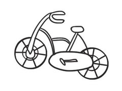 自行車簡筆畫圖片大全