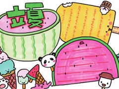 立夏手抄報模板