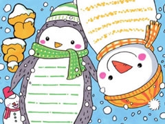 立冬手抄報模板