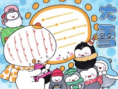大雪節(jié)氣手抄報(bào)模板