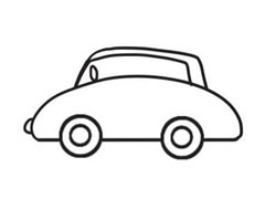小汽車簡筆畫創(chuàng)作步驟圖示