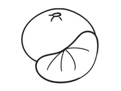 橘子簡(jiǎn)筆畫創(chuàng)作步驟圖示