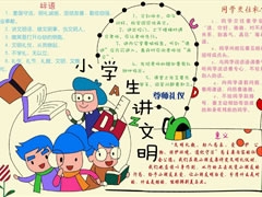 小學(xué)生講文明手抄報(bào)模板