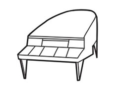鋼琴簡筆畫創(chuàng)作步驟圖示