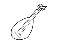 琵琶簡筆畫創(chuàng)作步驟圖示