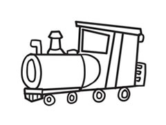 火車簡筆畫創(chuàng)作步驟圖示