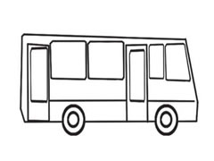 公交車簡筆畫創(chuàng)作步驟圖示