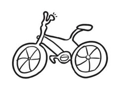 自行車簡筆畫創(chuàng)作步驟圖示