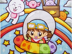 蠟筆畫未來交通科幻作品欣賞