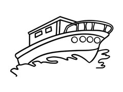 輪船簡(jiǎn)筆畫(huà)圖片大全