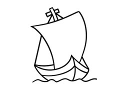 帆船簡(jiǎn)筆畫(huà)圖片大全