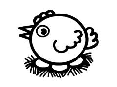 母雞兒童簡(jiǎn)筆畫步驟圖示