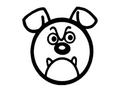 牛頭犬兒童簡筆畫步驟圖示