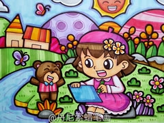 小小畫家兒童蠟筆畫欣賞