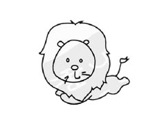 獅子簡筆畫繪制步驟圖示