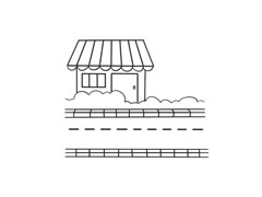 街道簡筆畫繪制步驟圖示