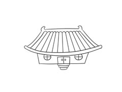 寺廟簡筆畫繪制步驟圖示