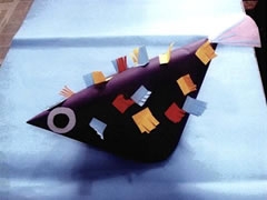 可愛的刺刺魚少兒美術(shù)趣味創(chuàng)意步驟圖示