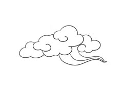 云朵簡(jiǎn)筆畫法步驟圖示