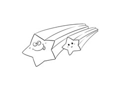 星星簡筆畫繪制步驟圖示