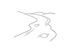 河流簡(jiǎn)筆畫繪制步驟圖示