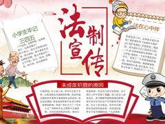 法制宣傳手抄報(bào)模板