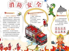 消防安全手抄報模板