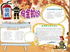 消防安全知識手抄報模板