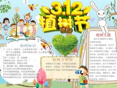 3.12植樹節(jié)手抄報模板