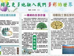 多彩的世界手抄報模板