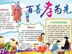 百善孝為先手抄報(bào)模板