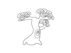 松樹(shù)簡(jiǎn)筆畫(huà)繪制步驟圖示