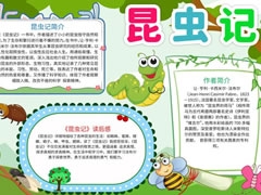 昆蟲記手抄報模板（第七版）