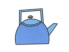 燒水壺簡(jiǎn)筆畫(huà)分步繪制圖示