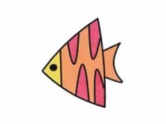 熱帶魚簡筆畫分步繪制圖示