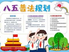 八五普法規(guī)劃手抄報模板